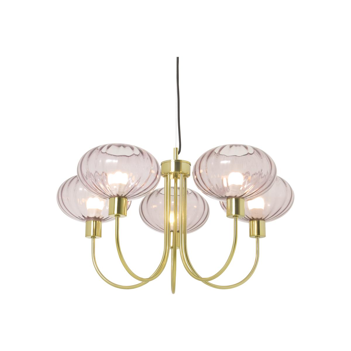 Tilbury Chandelier Pendant, Pink – image 1