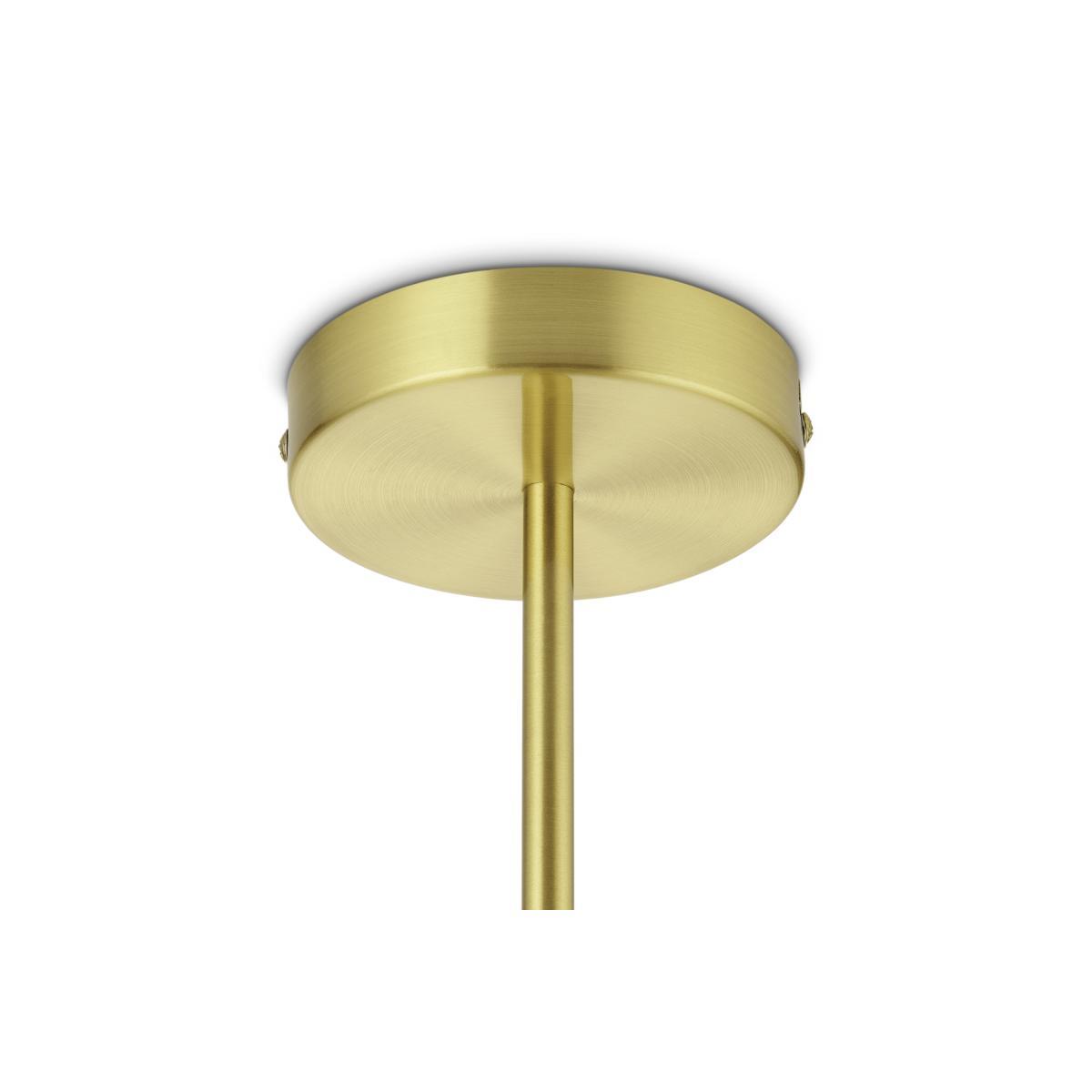 Donna Sputnik Pendant Lamp, Opal Glass & Brass – image 6