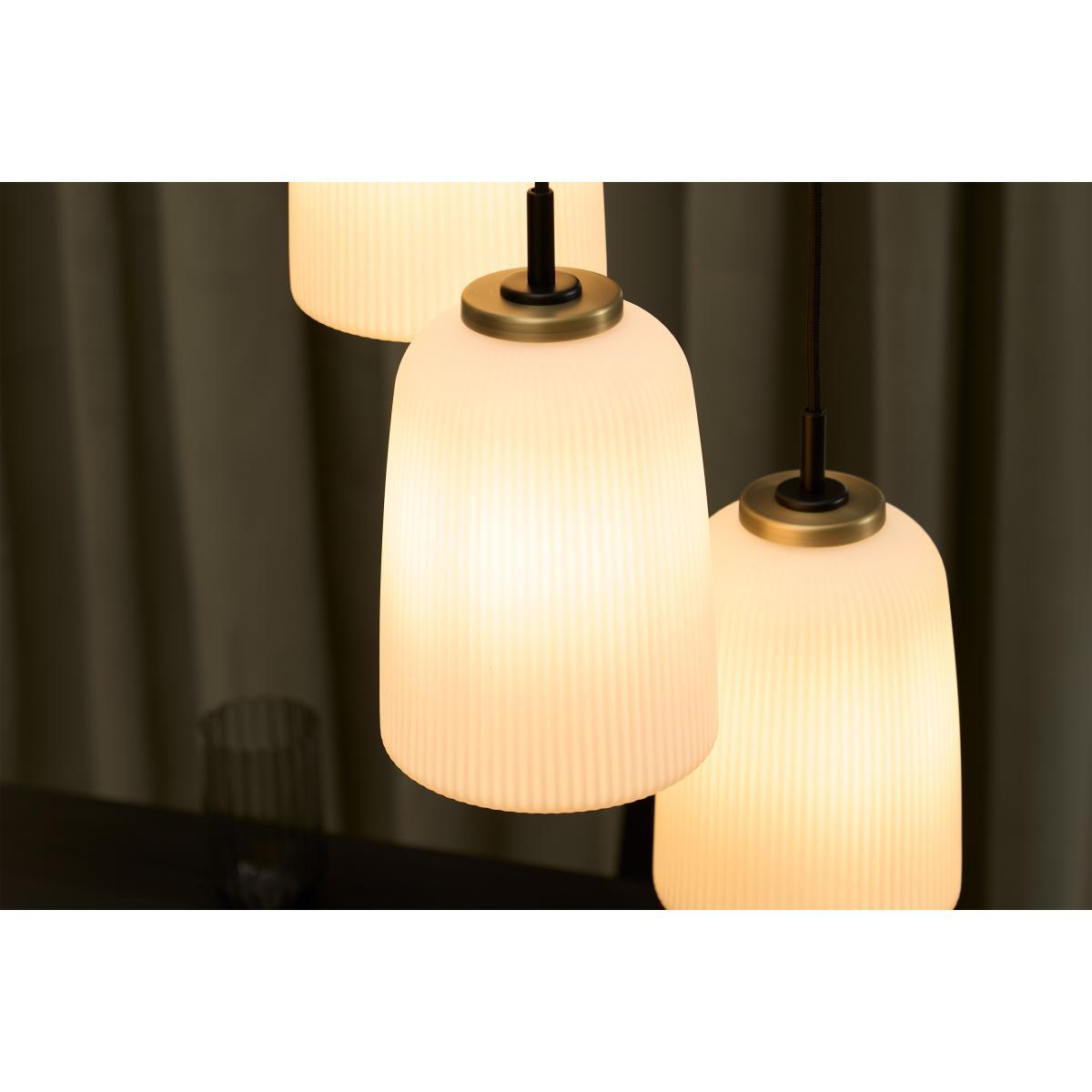 Ayala 3 Cluster Light, Black & Brass – image 4