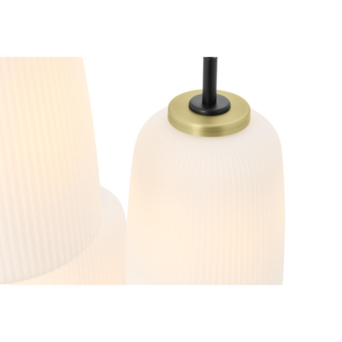 Ayala 3 Cluster Light, Black & Brass – image 5