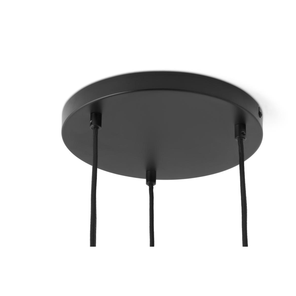 Ayala 3 Cluster Light, Black & Brass – image 6