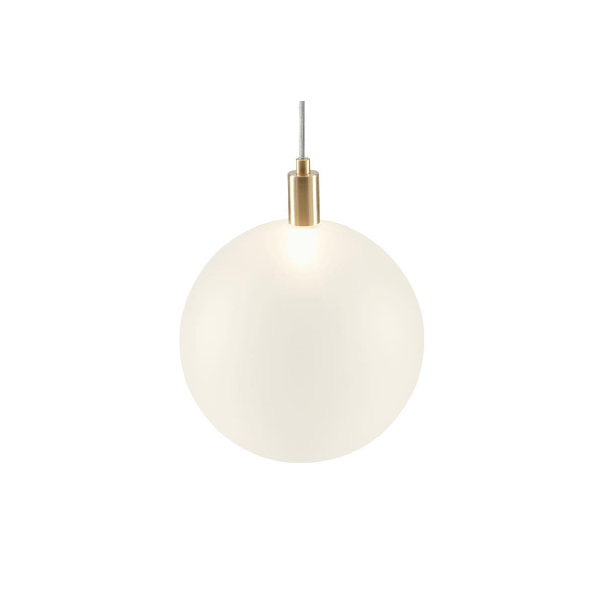 Boll Pendant Lamp, Brass & Frosted Glass – image 2