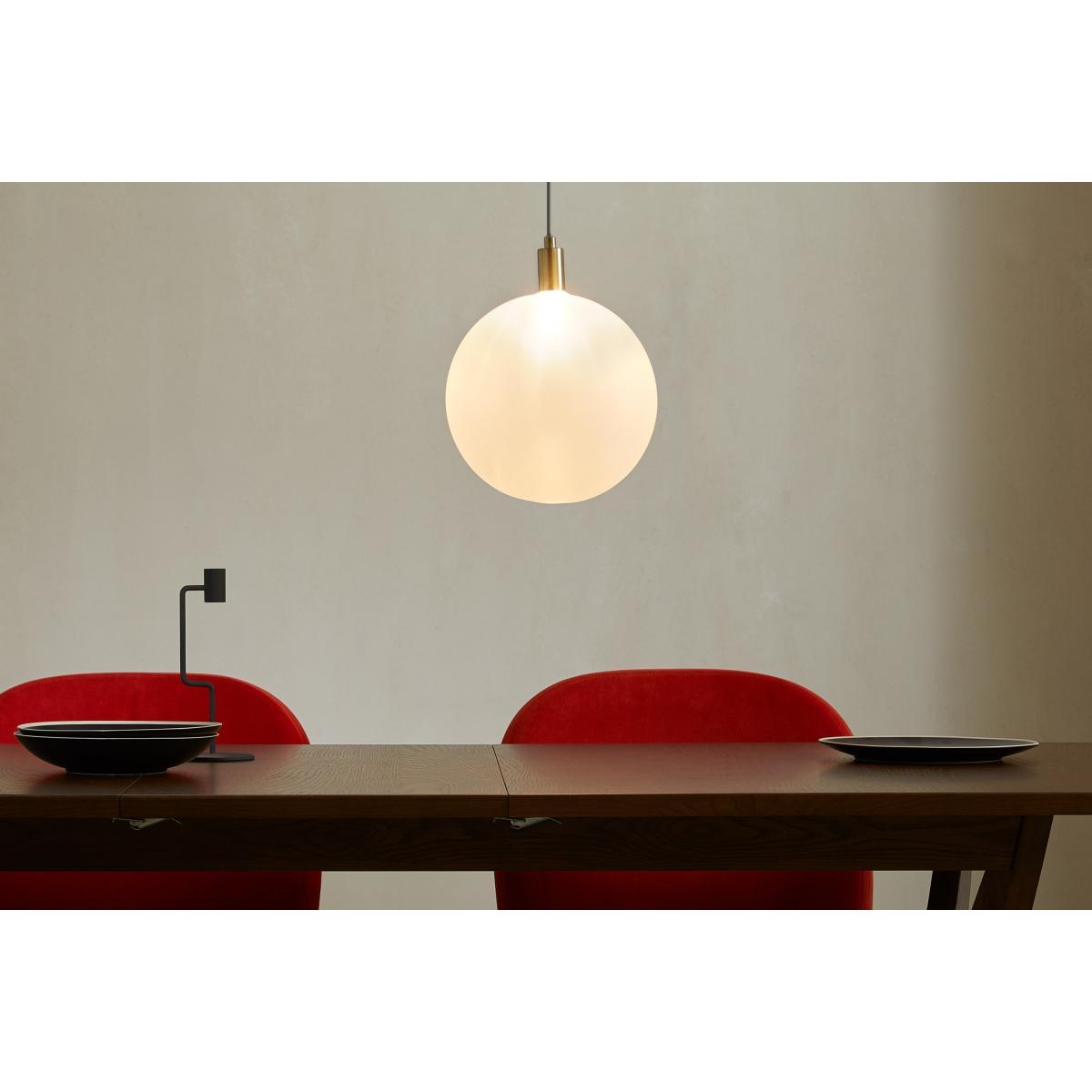 Boll Pendant Lamp, Brass & Frosted Glass – image 3