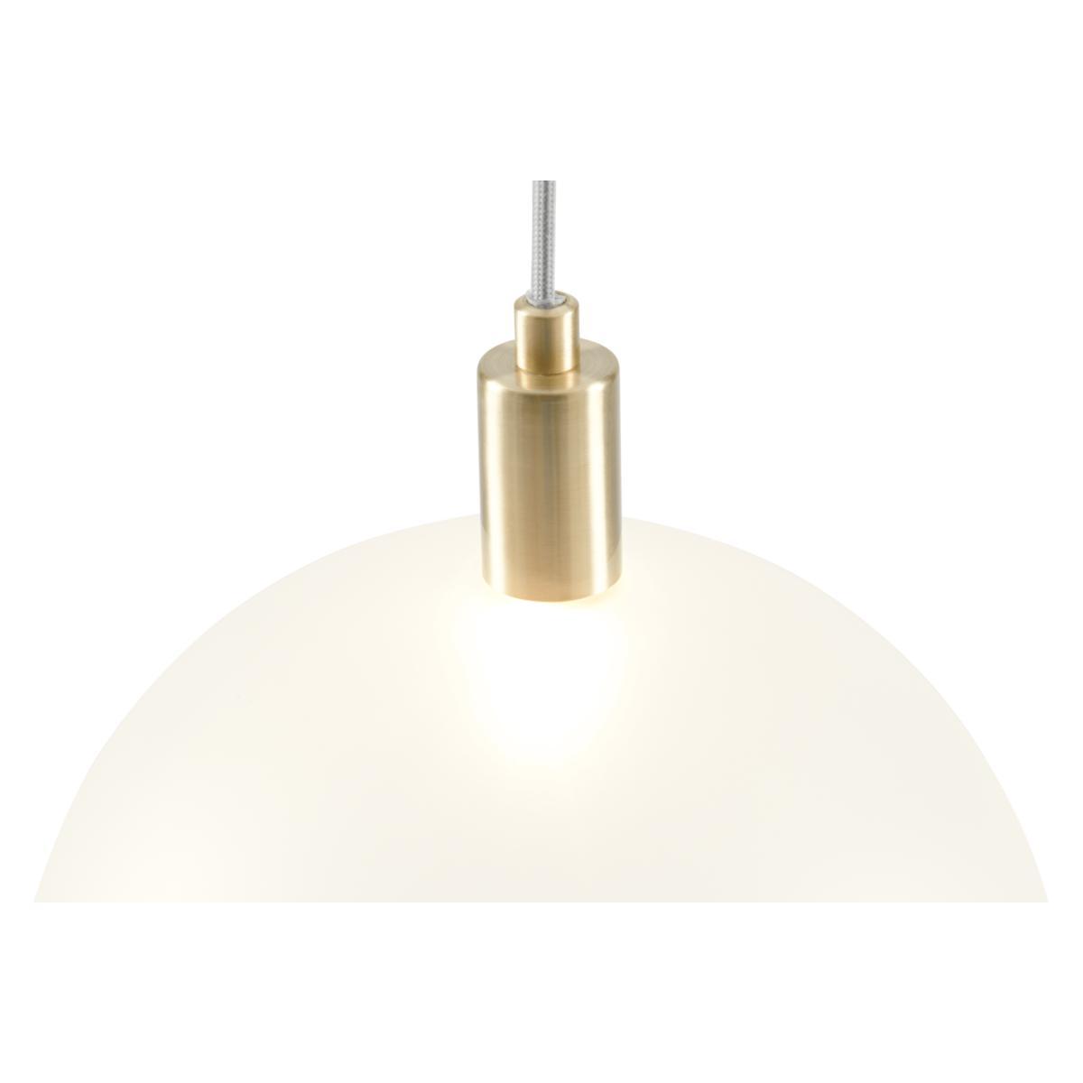 Boll Pendant Lamp, Brass & Frosted Glass – image 4