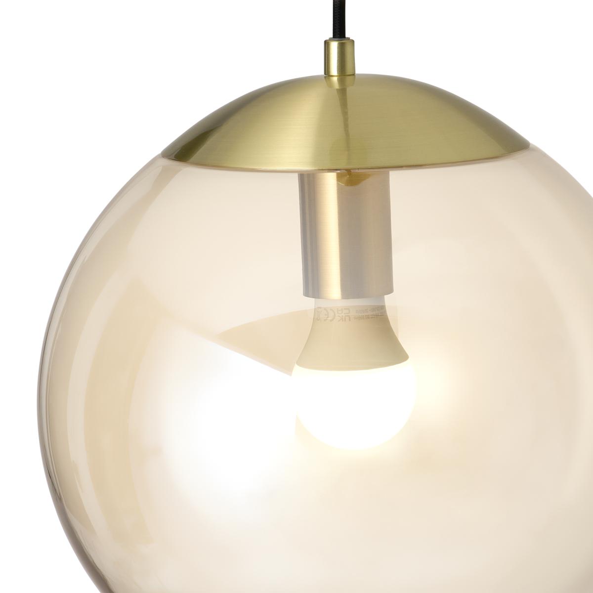 Turenne Ceiling Light, Champagne Glass & Brushed Brass – image 12