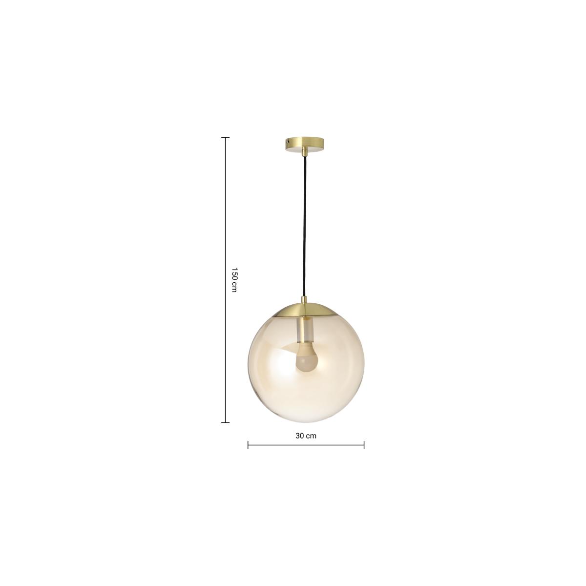 Turenne Ceiling Light, Champagne Glass & Brushed Brass – image 13