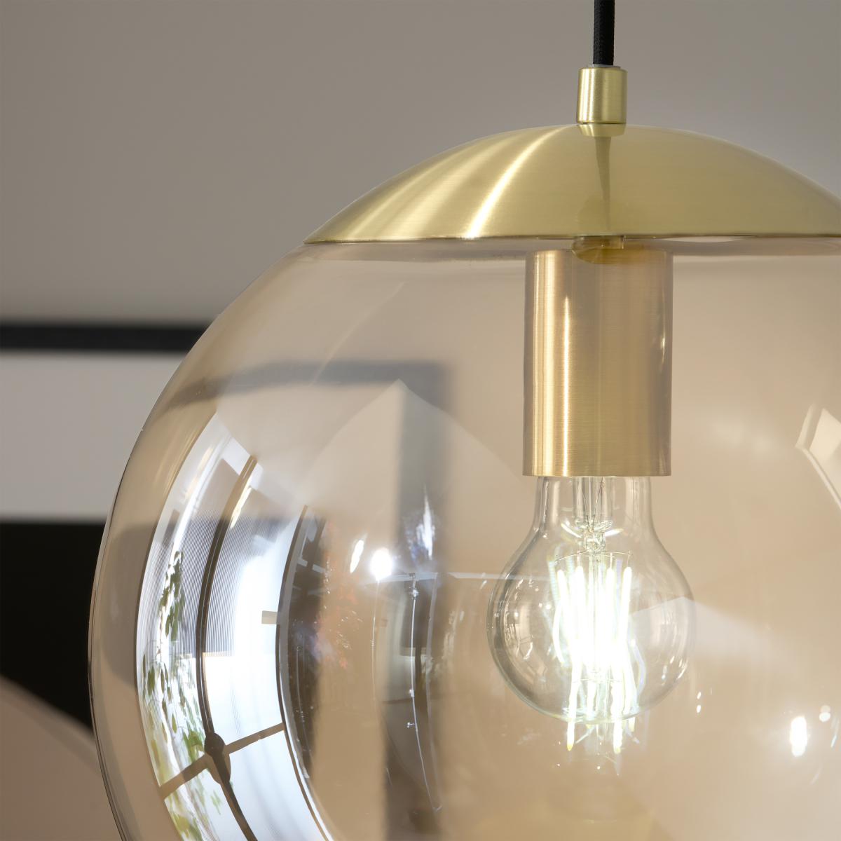 Turenne Ceiling Light, Champagne Glass & Brushed Brass – image 10