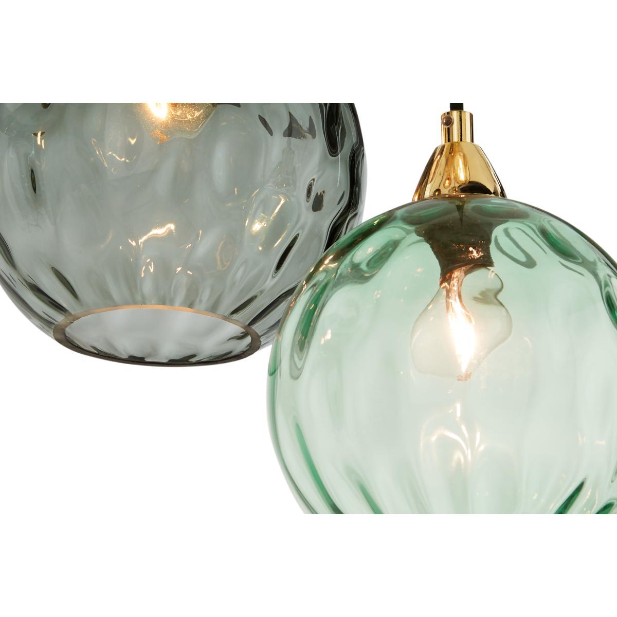 Ilaria Extra Large Cluster Pendant, Multicolour & Brass – image 6