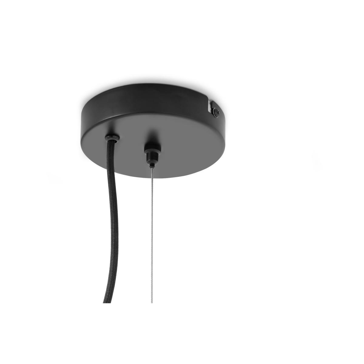 Folio Chandelier Ceiling Light, Black & Frosted Glass – image 7