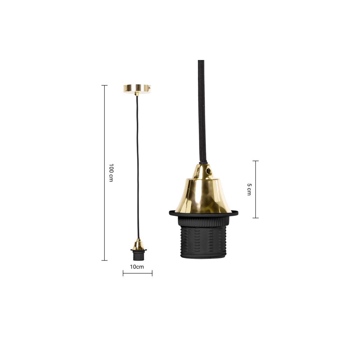 Fuse Drop Cap Pendant, Brass – image 10