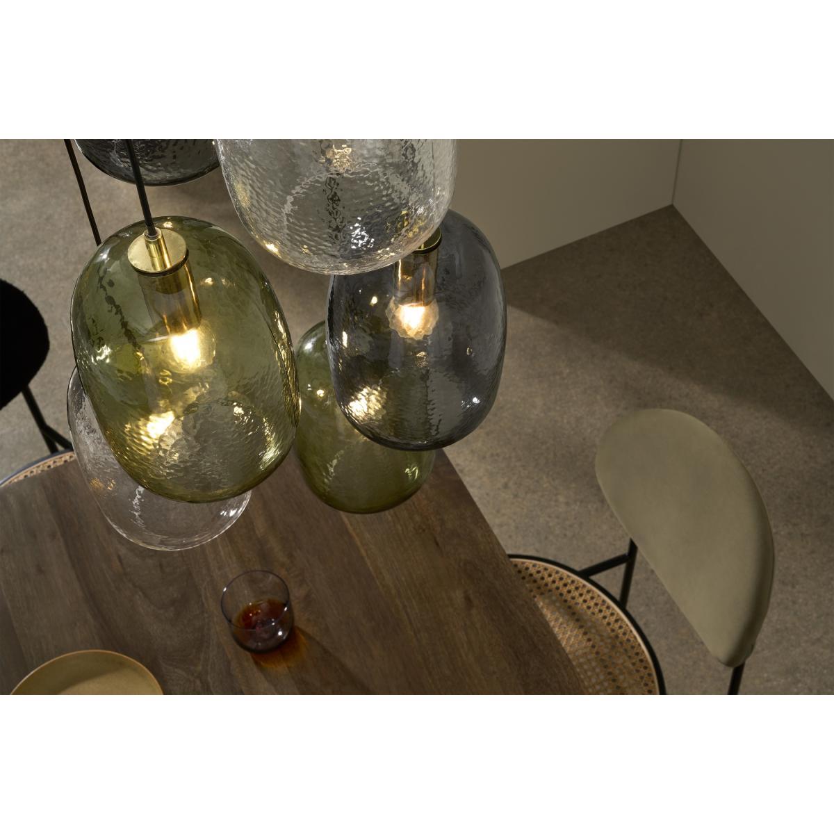 Lykke 6 Light Chandelier Pendant, Multi & Brass – image 4