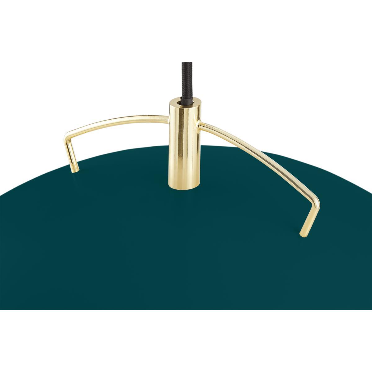 Brunswick Layered Pendant, Green & Brass – image 5