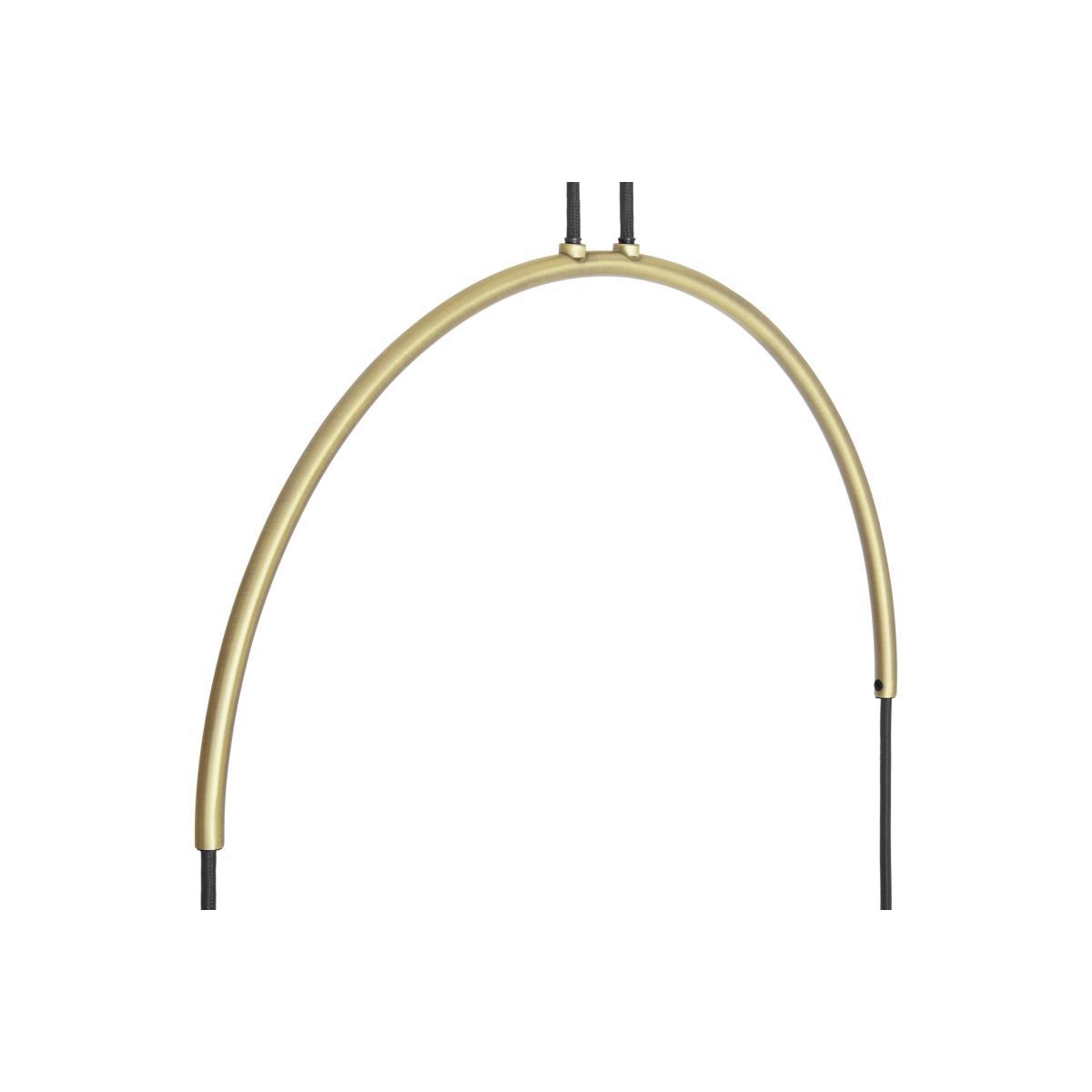 Amada Pendant Lamp, Black & Antique Brass – image 5