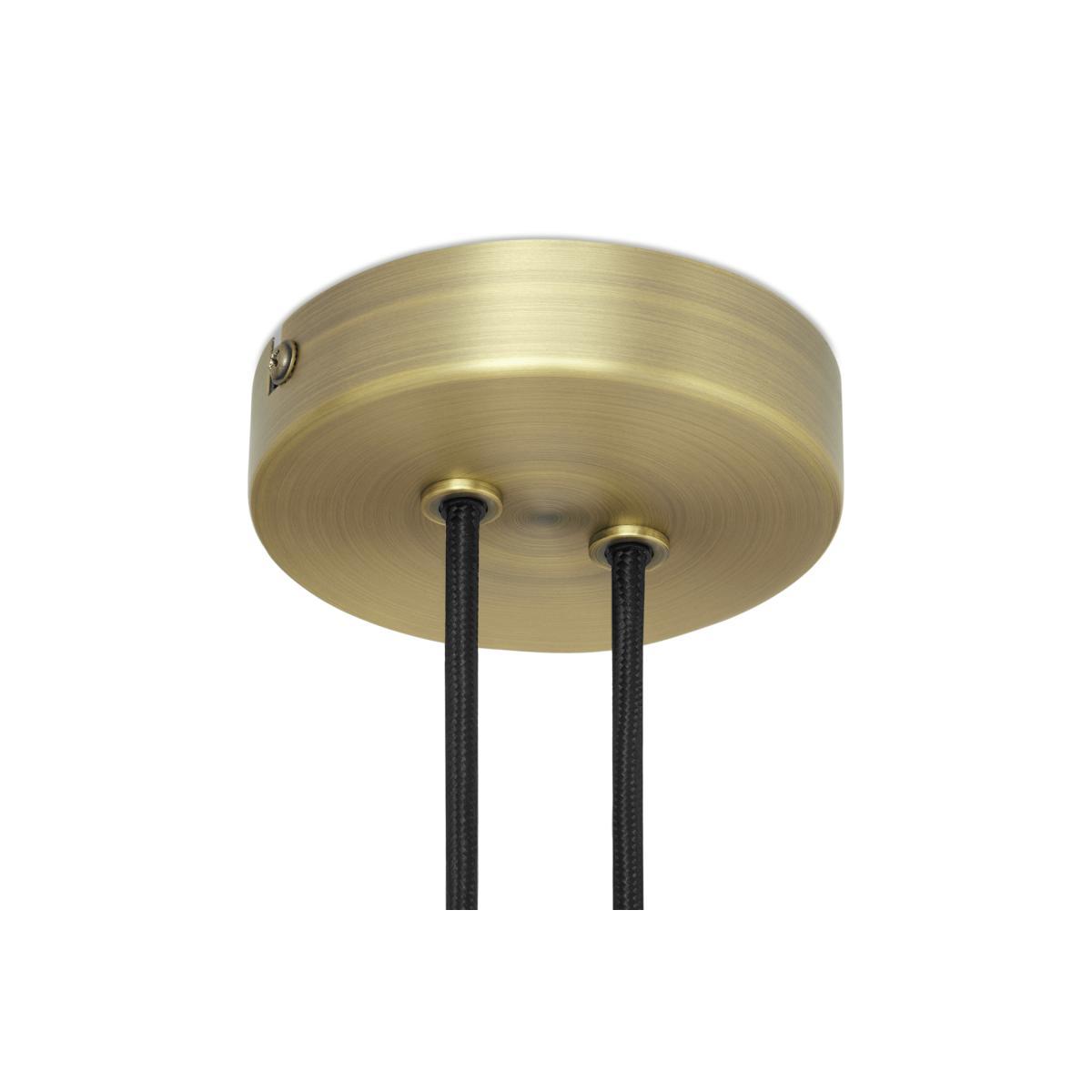 Amada Pendant Lamp, Black & Antique Brass – image 6