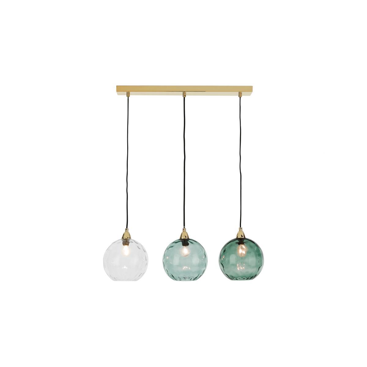 Ilaria Diner Pendant, Blue Multi & Brass – image 2