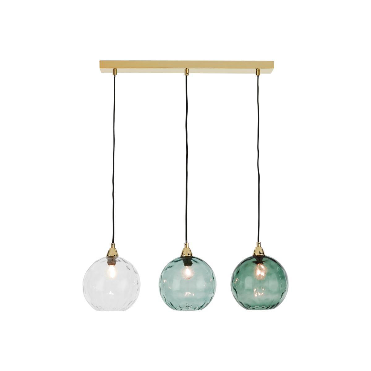 Ilaria Diner Pendant, Blue Multi & Brass – image 1