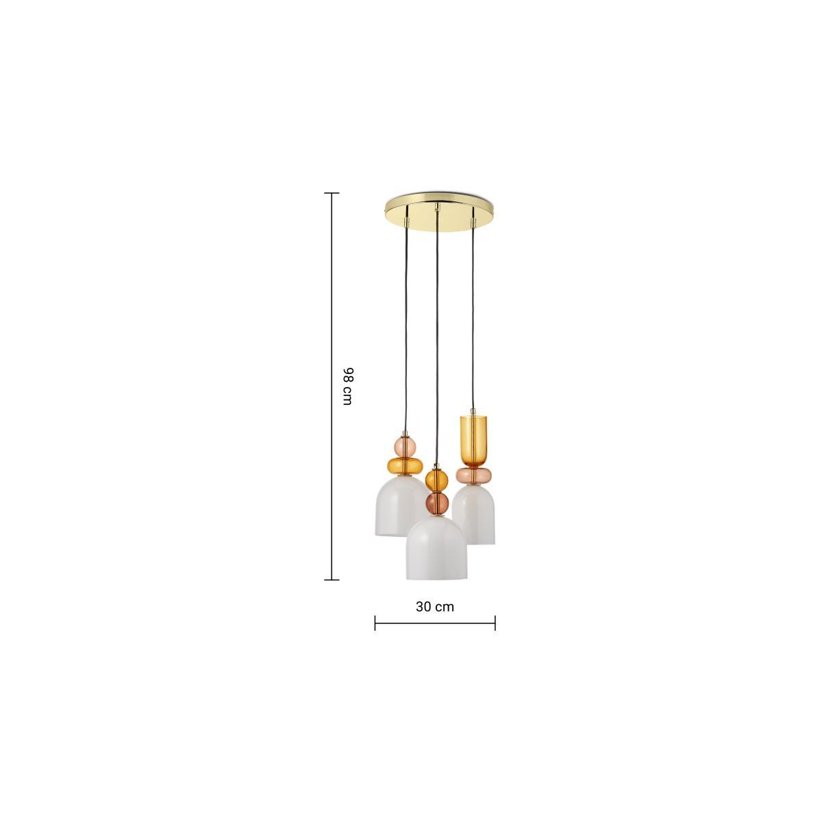 Whitney Cluster Pendant Lamp, Pink Multi – image 8