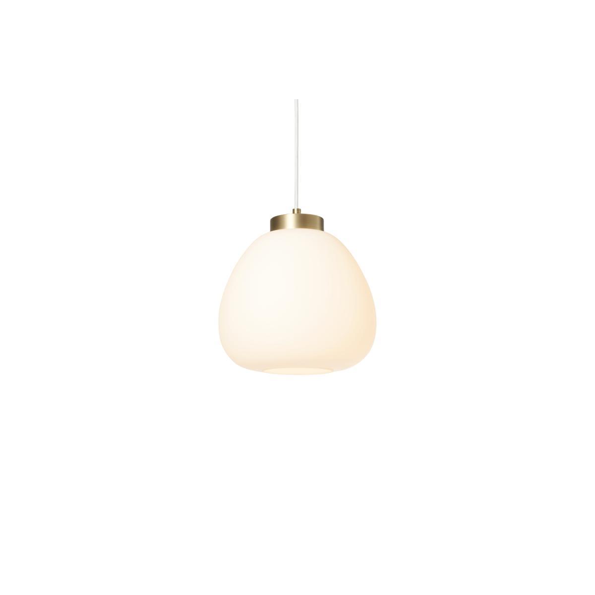 Fifi Glass Ceiling Light, Opal Glass & Brushed Brass – image 2