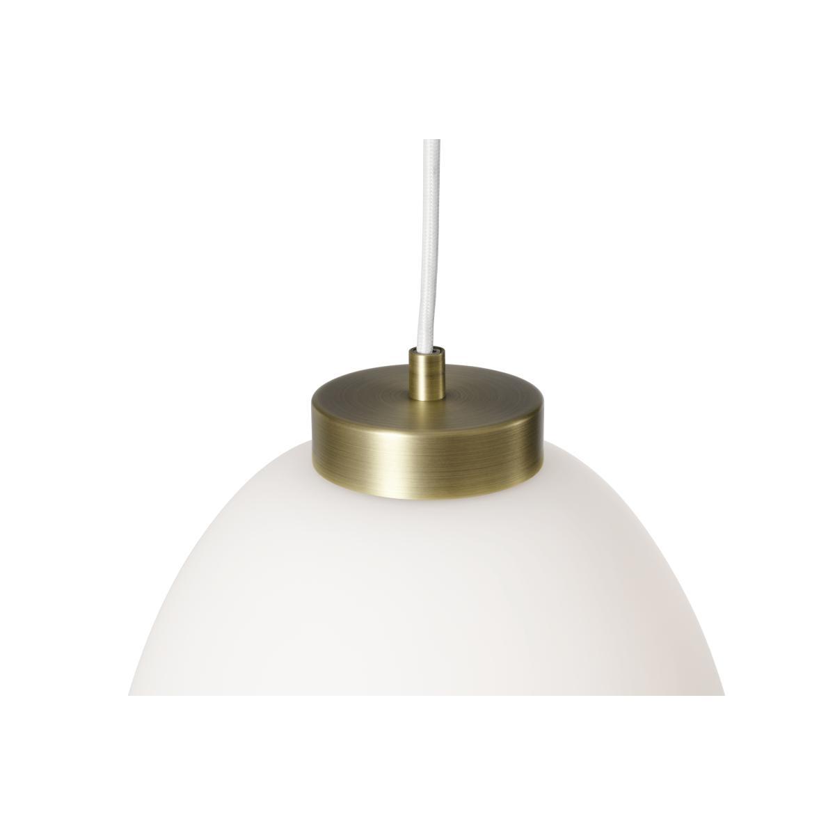 Fifi Glass Ceiling Light, Opal Glass & Brushed Brass – image 6