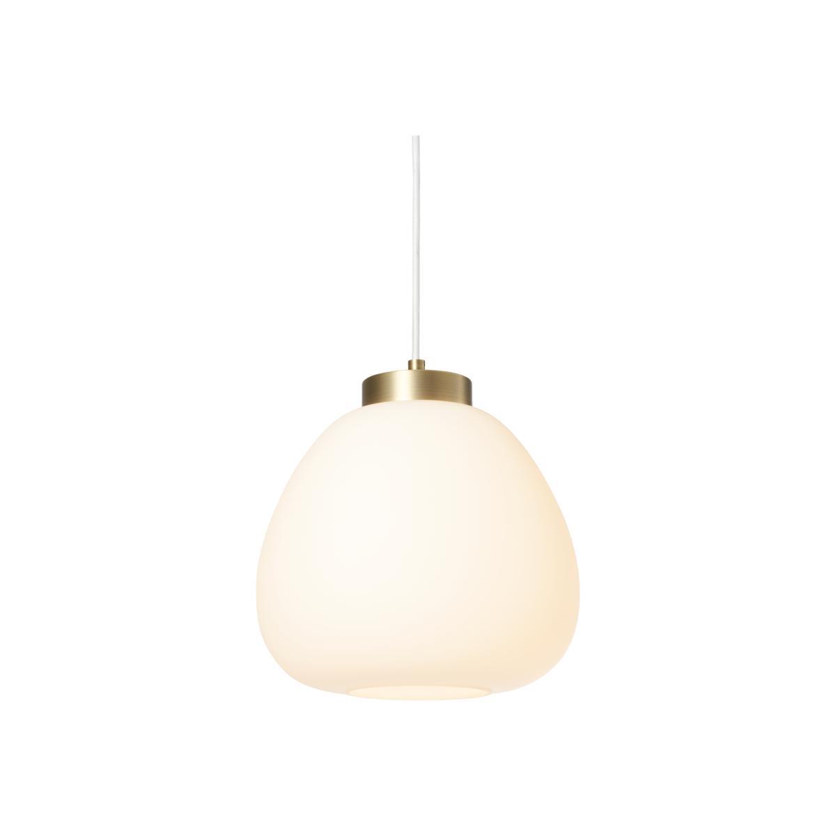 Fifi Glass Ceiling Light, Opal Glass & Brushed Brass – image 1