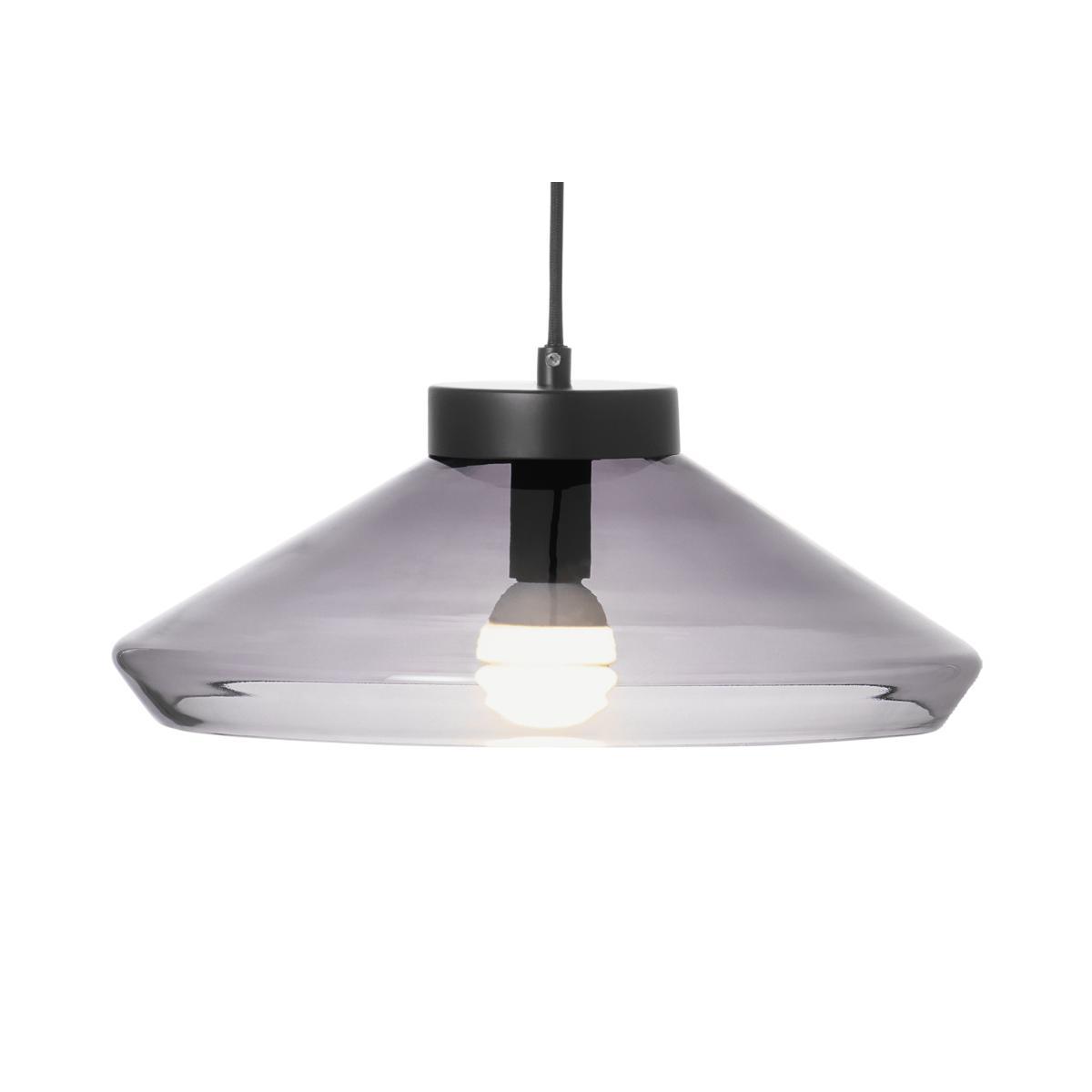 Rosu Ceiling Light, Smoked Glass & Black – image 2