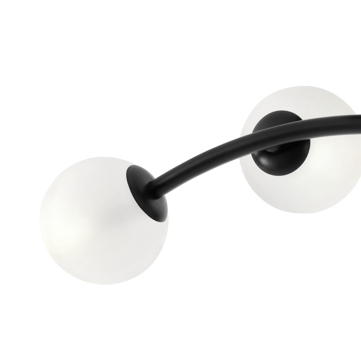 Fabia 4 Flush Light, Black & Frosted Glass – image 5