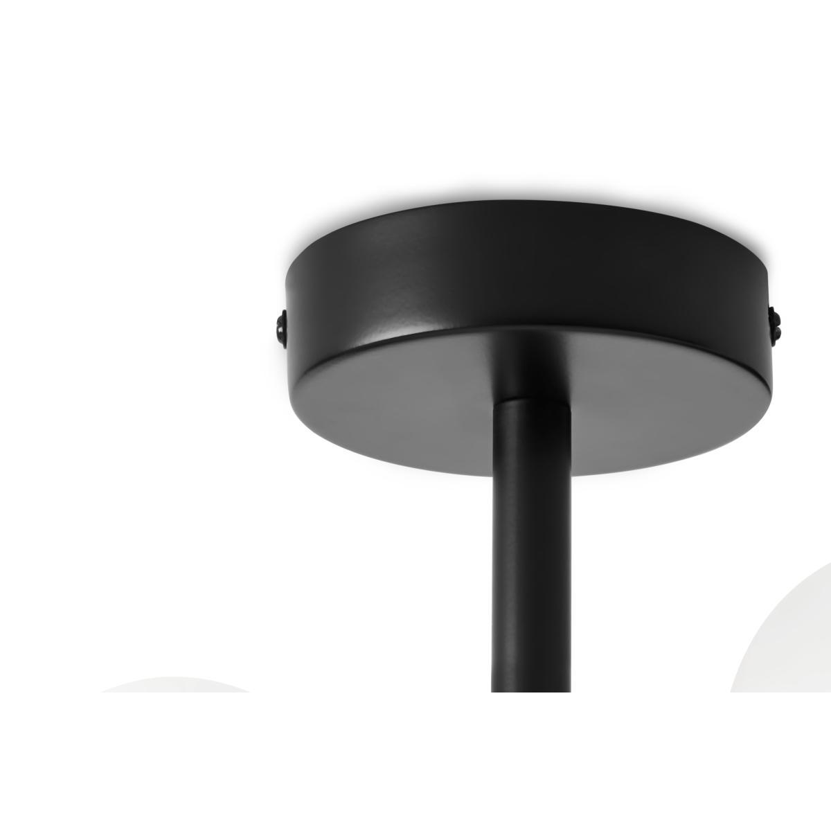 Fabia 4 Flush Light, Black & Frosted Glass – image 6