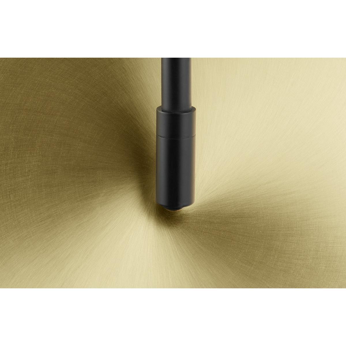 Amira Disc Pendant Lamp, Opal Glass & Brass – image 8
