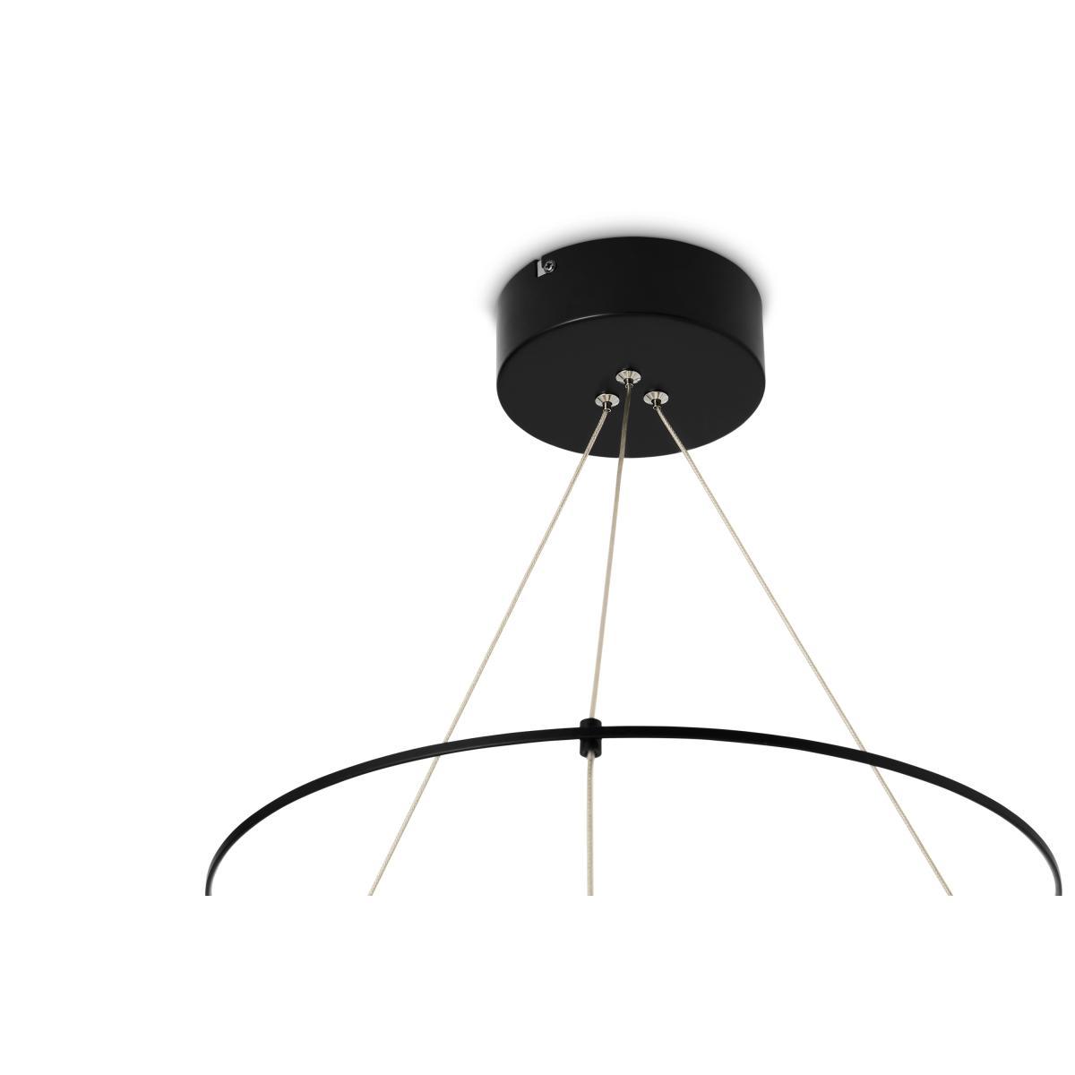 Olney Cluster Pendant Lamp, Champagne Glass & Matte Black Metal – image 6