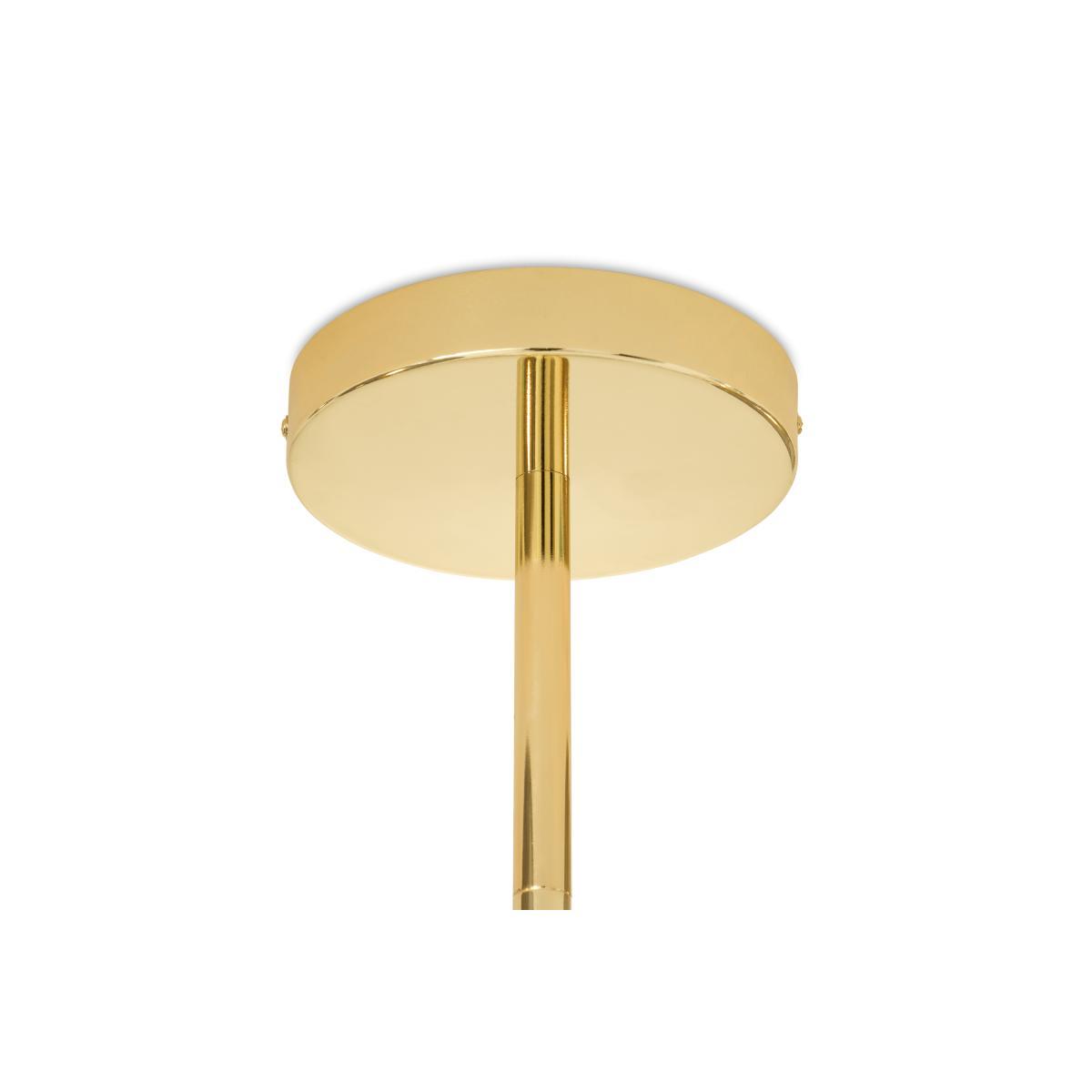 Ilaria Flush Light, Large, Multi Glass & Brass – image 6