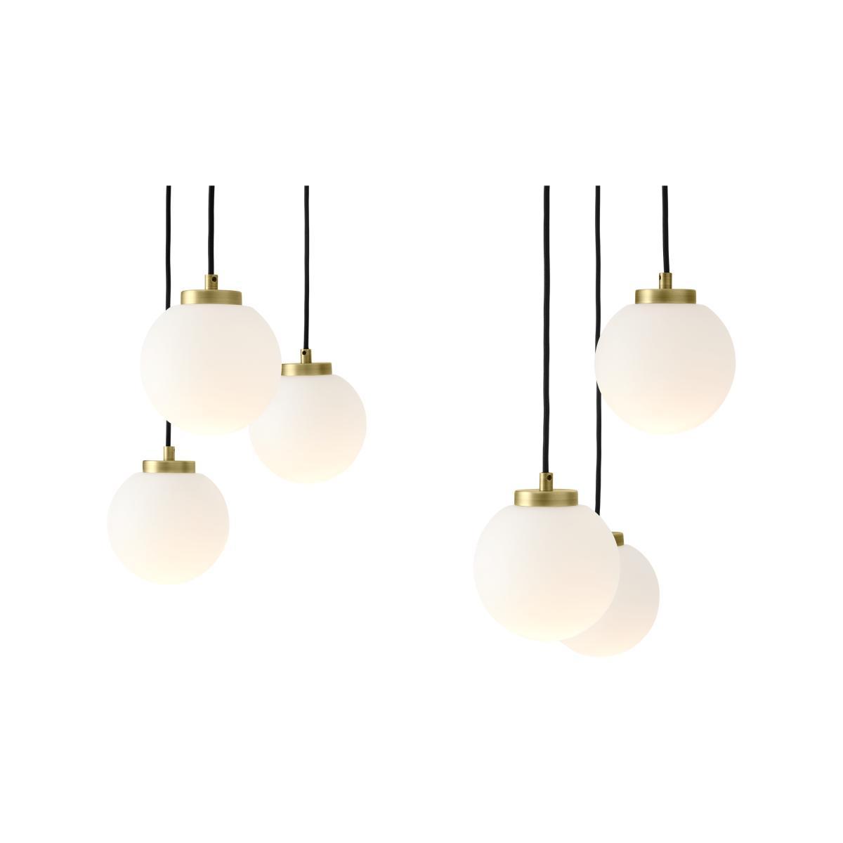 Nyro Chandelier Lamp, Black & Antique Brass – image 6