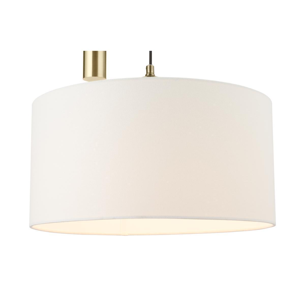 Teo Pendant Lamp, Antique Brass & White – image 4
