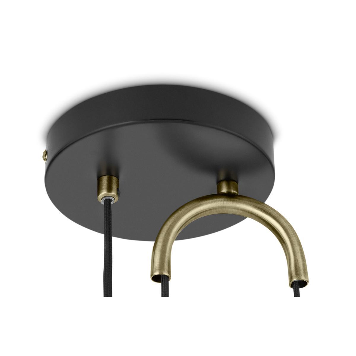 Teo Pendant Lamp, Antique Brass & White – image 6