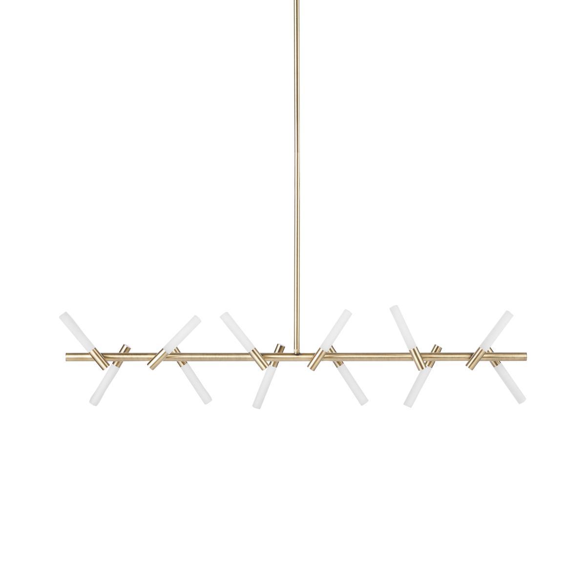 Wanda LED Diner Pendant Lamp, Antique Brass – image 2
