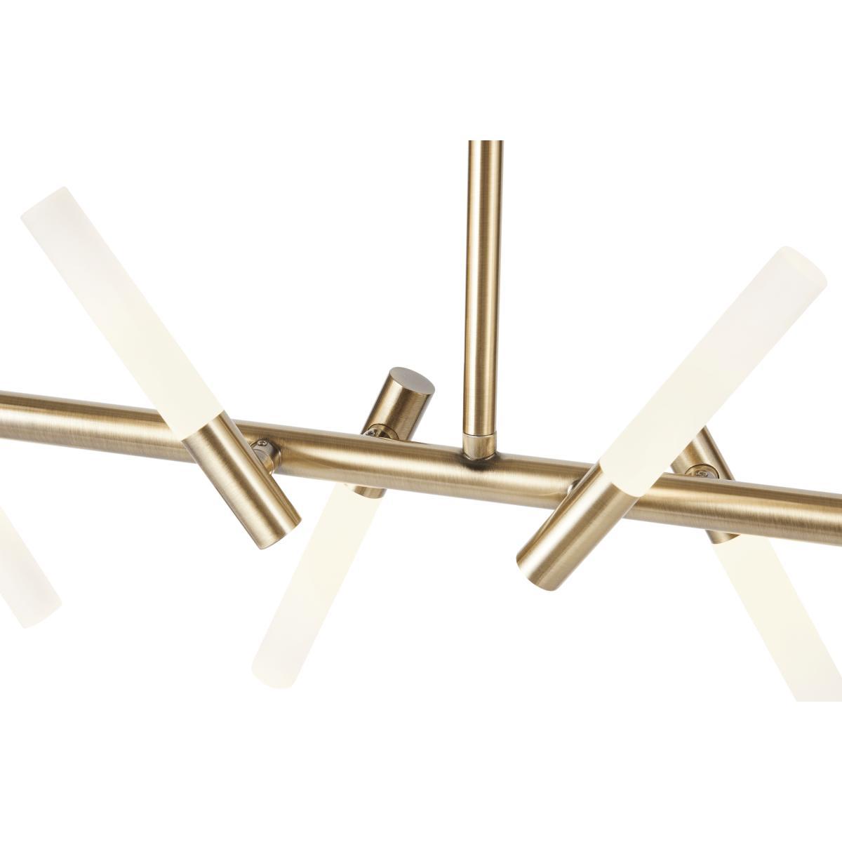 Wanda LED Diner Pendant Lamp, Antique Brass – image 5