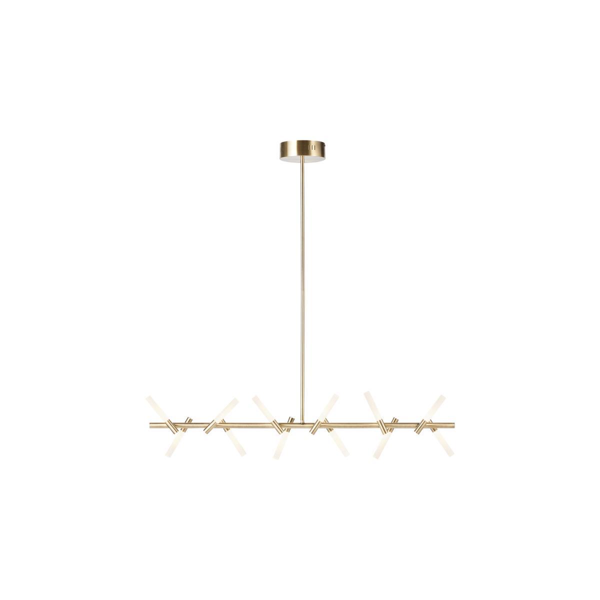 Wanda LED Diner Pendant Lamp, Antique Brass – image 7