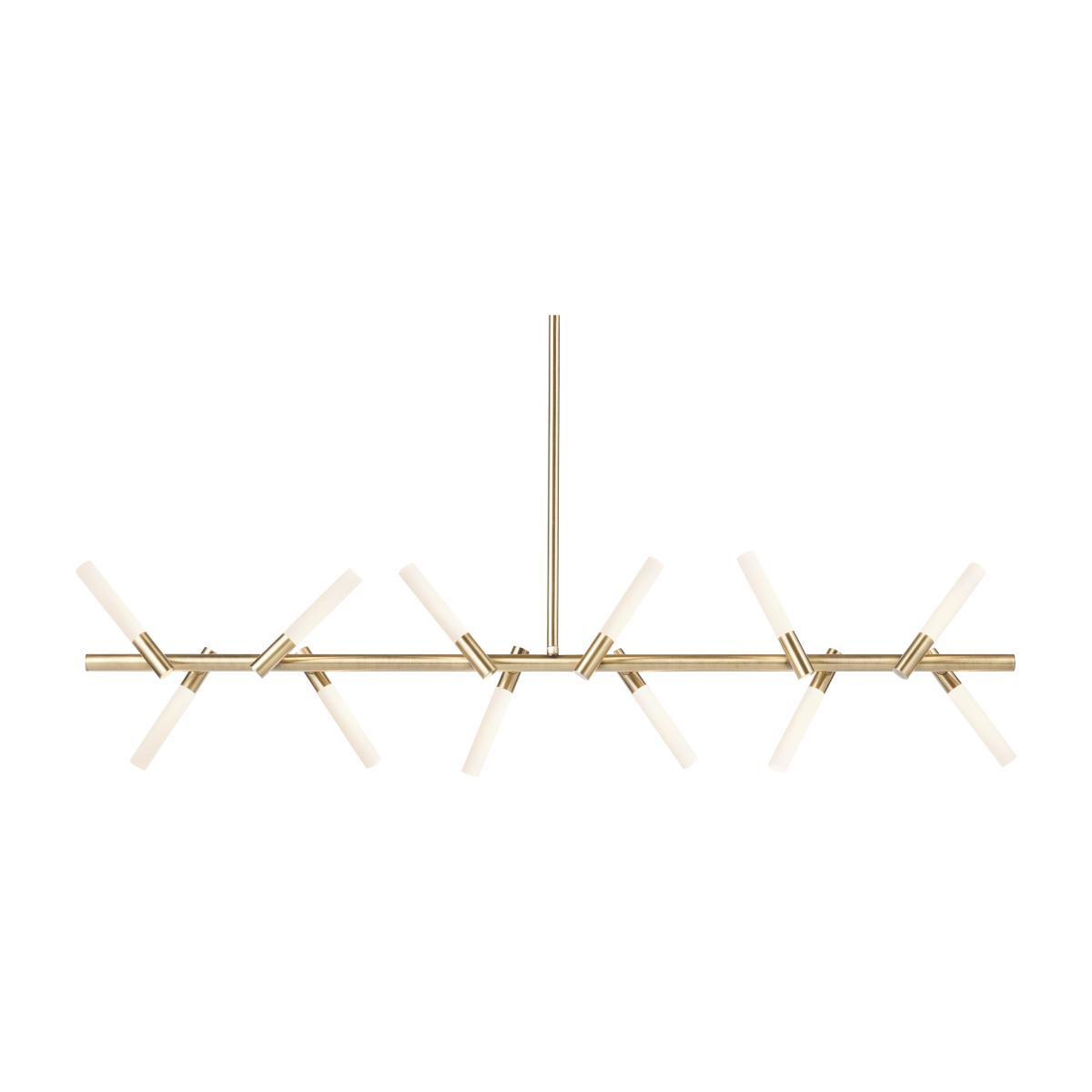 Wanda LED Diner Pendant Lamp, Antique Brass – image 1