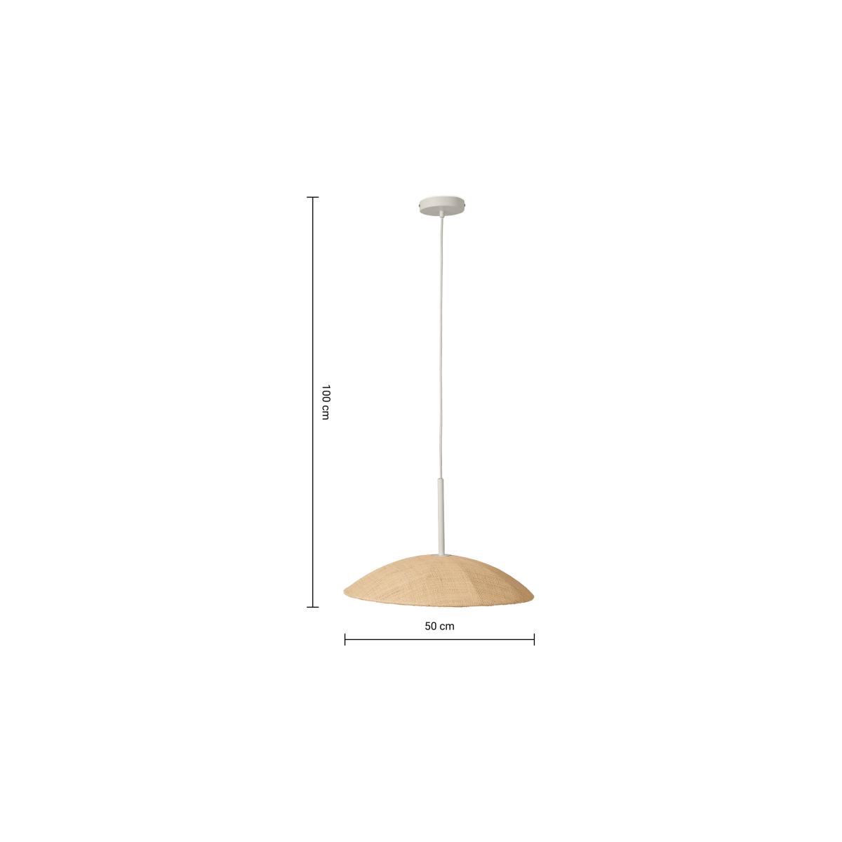Bionda Pendant, Natural & Opal Glass – image 11