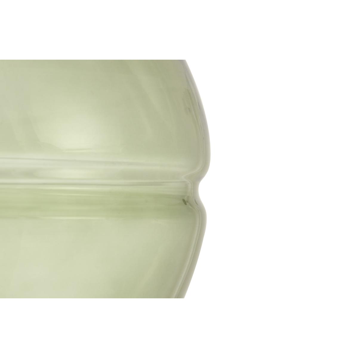 Mika Flush Light, Large, Green Glass & Black Metal – image 7