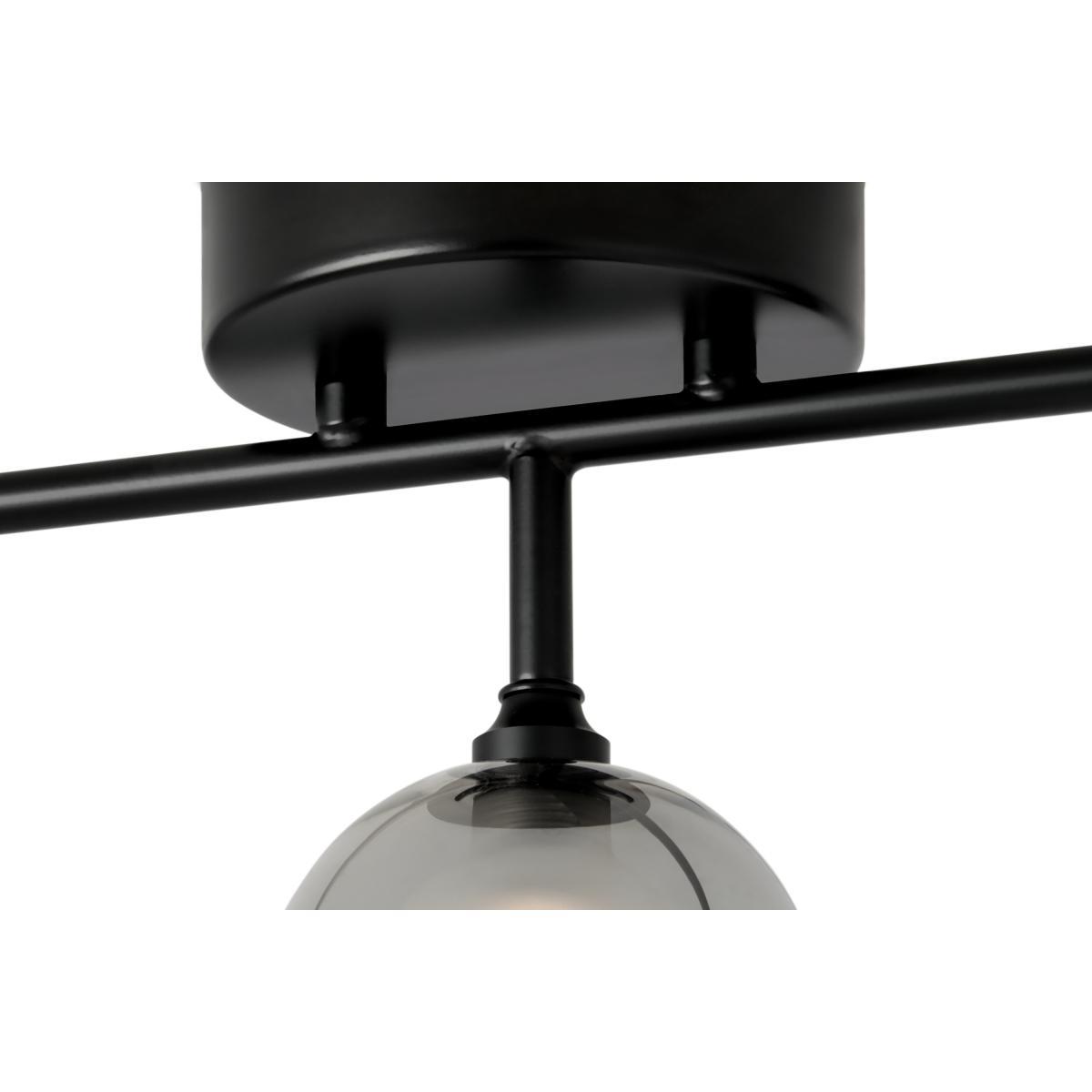 Masako LED 3 Light Bar Ceiling Lamp, Smoked & Opal Glass – image 4