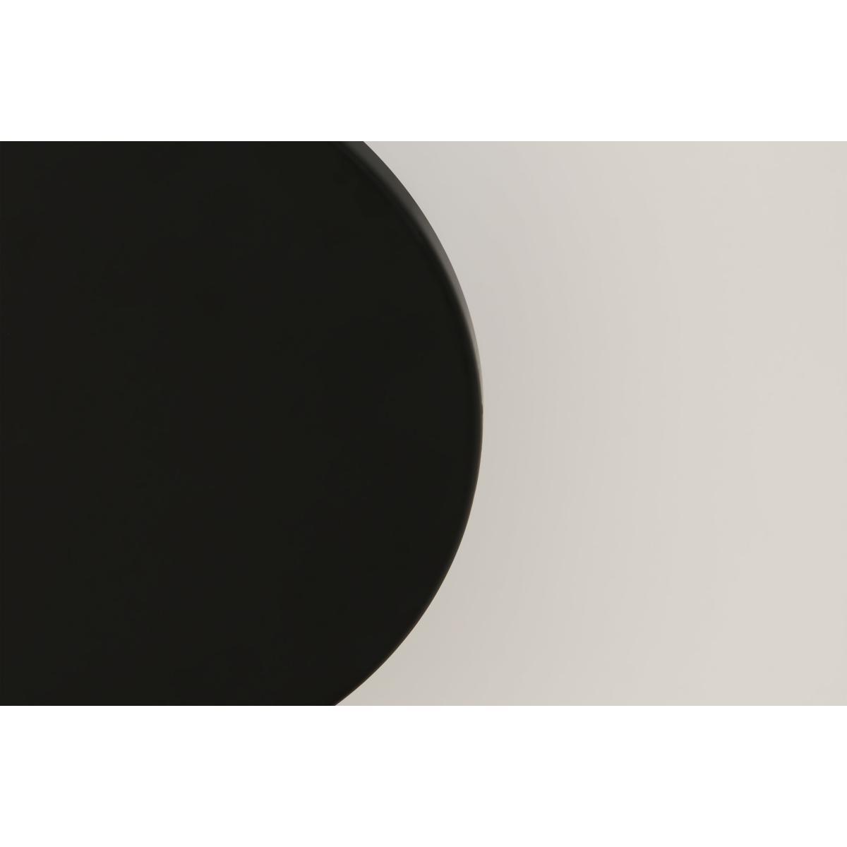 Ovie Flush LED Ceiling Light, Black & Frosted Glass – image 7