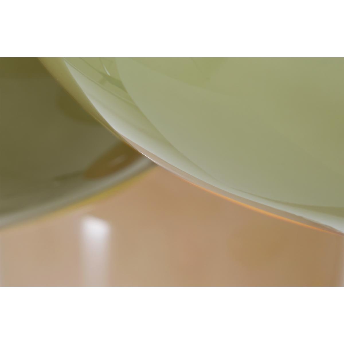 Adrianne 5 Cluster Pendant Light, Green Glass & Brass – image 8