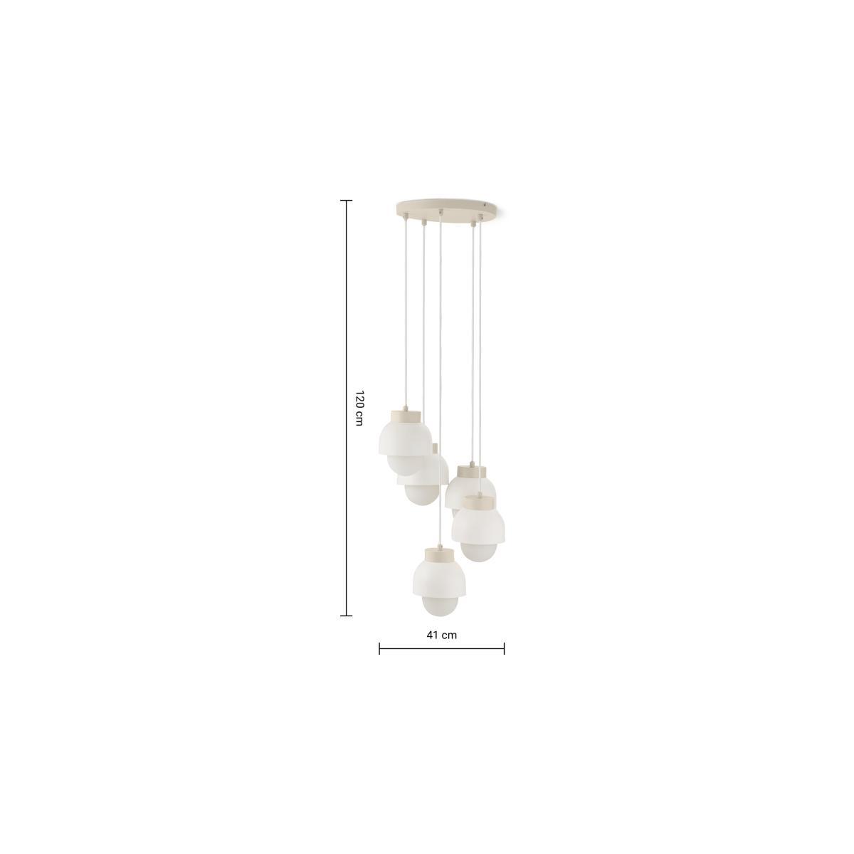 Arka 5 Light Cluster, Ivory Metal – image 8