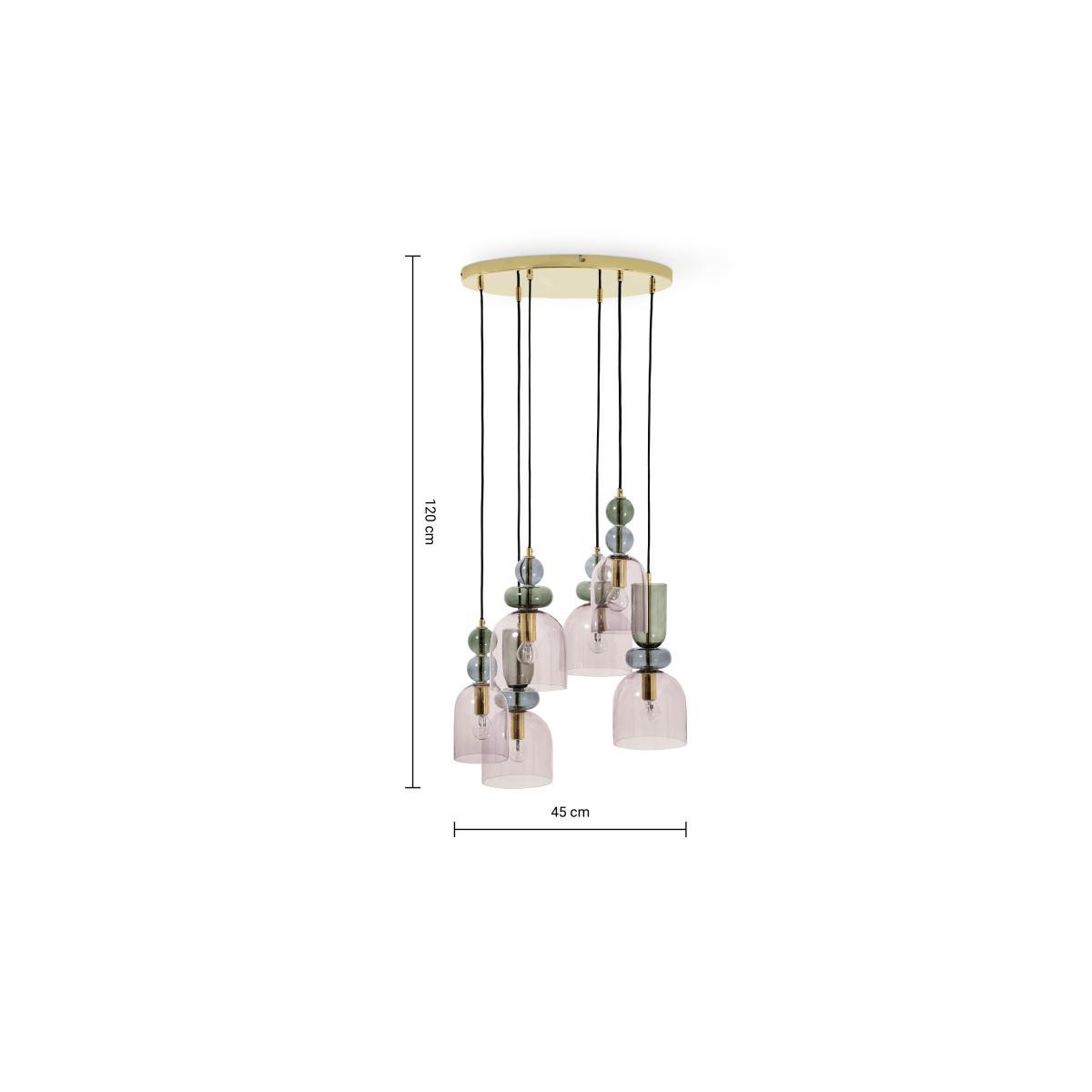 Whitney Ceiling Light, Extra Large, Green – image 8