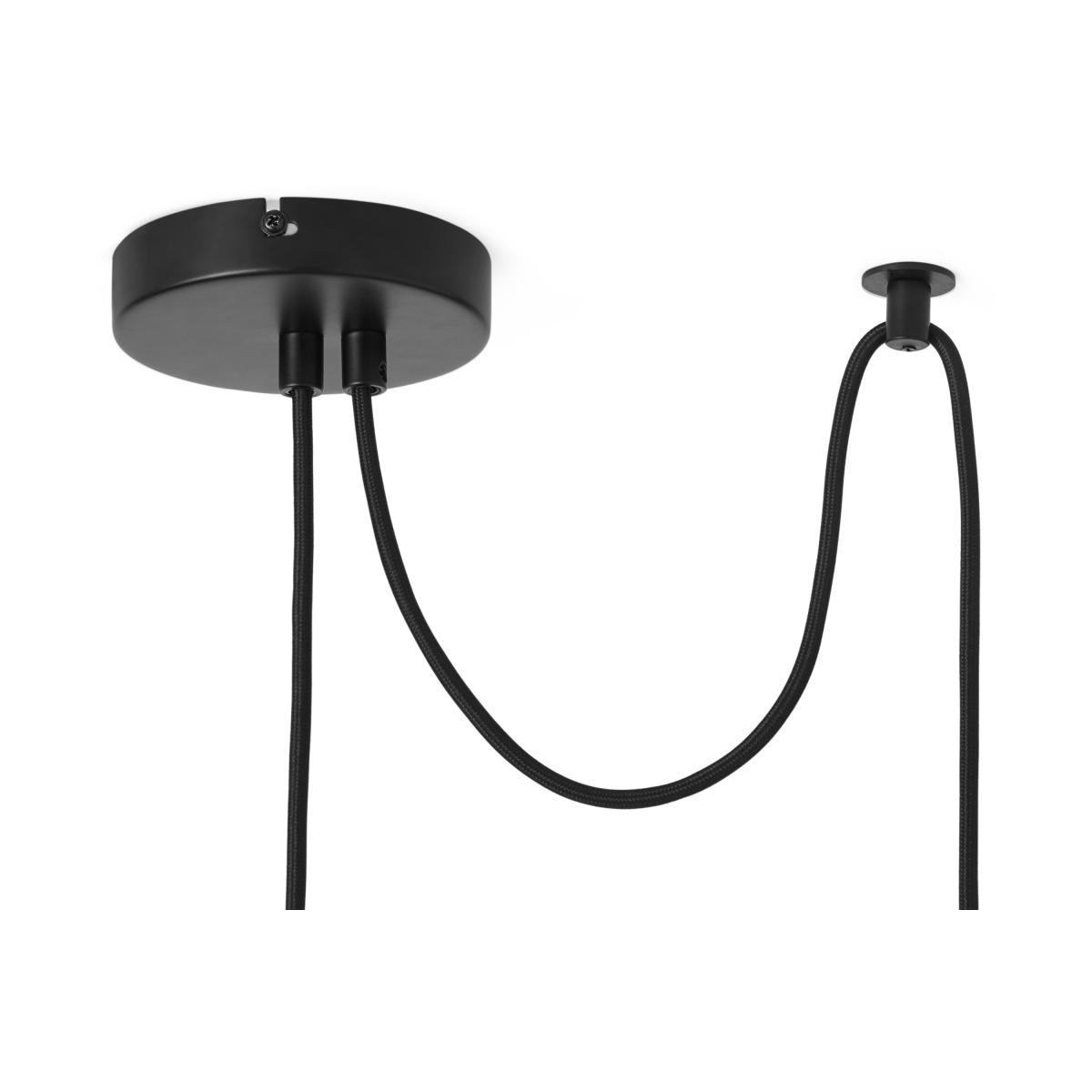 Nyro Pendant Lamp, Black & Antique Brass – image 6