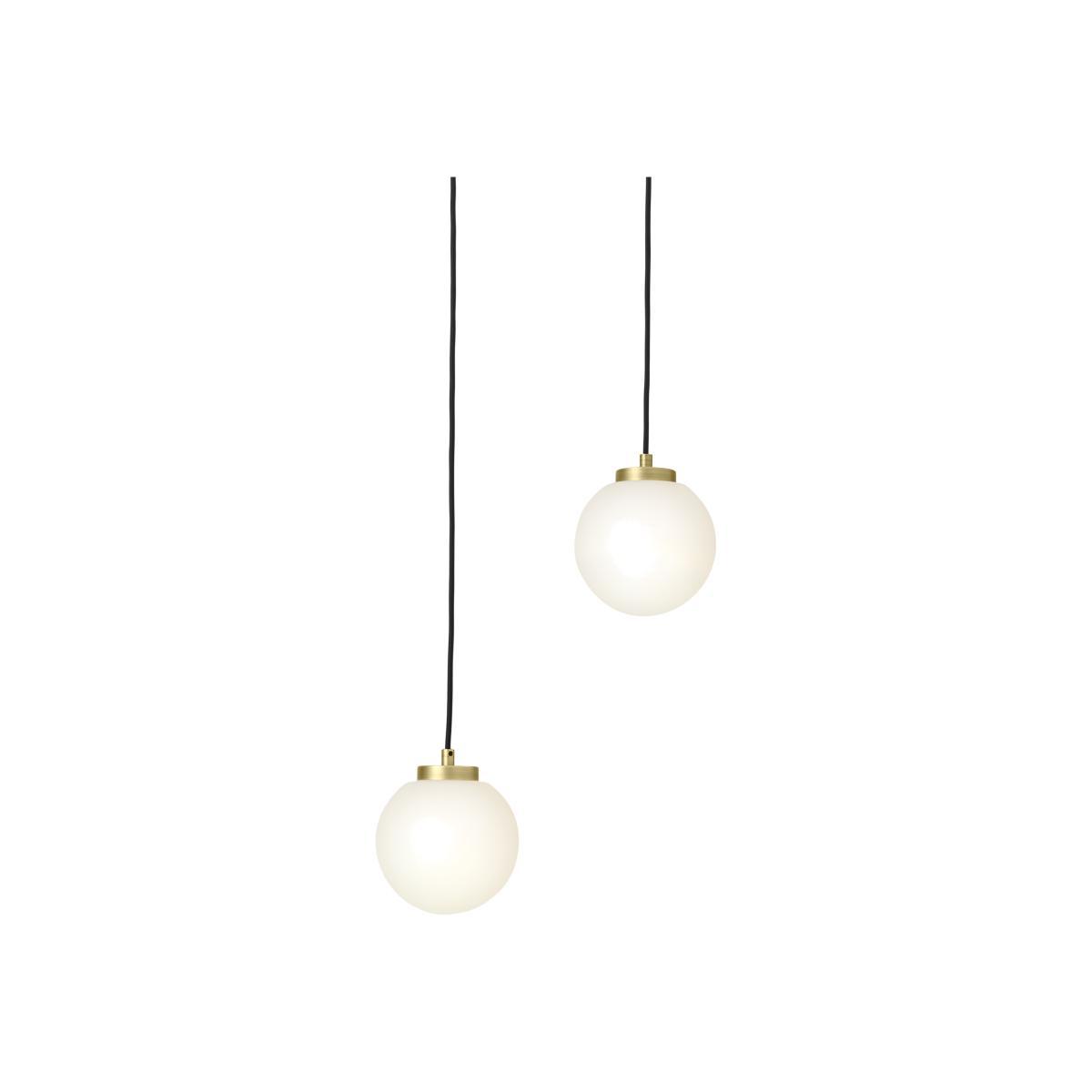 Nyro Pendant Lamp, Black & Antique Brass – image 1