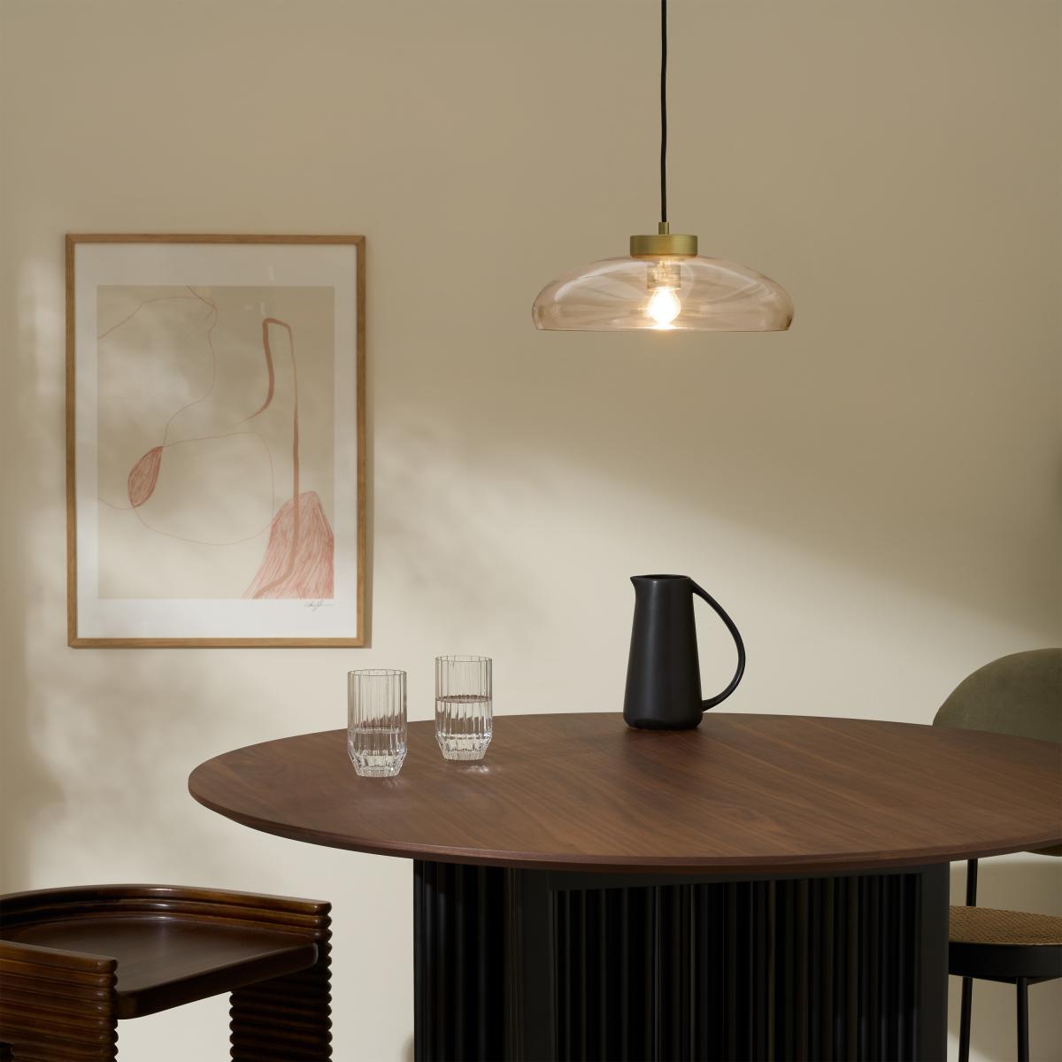 Avril Ceiling Light, Champagne Glass & Brushed Brass – image 8