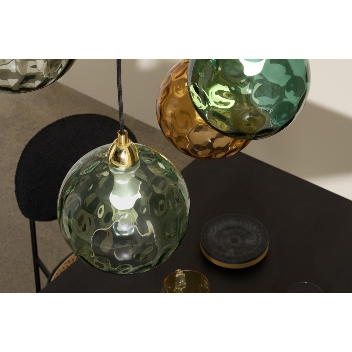 Ilaria Cluster Pendant Light, Extra Large, Green, Red & Brass – image 4