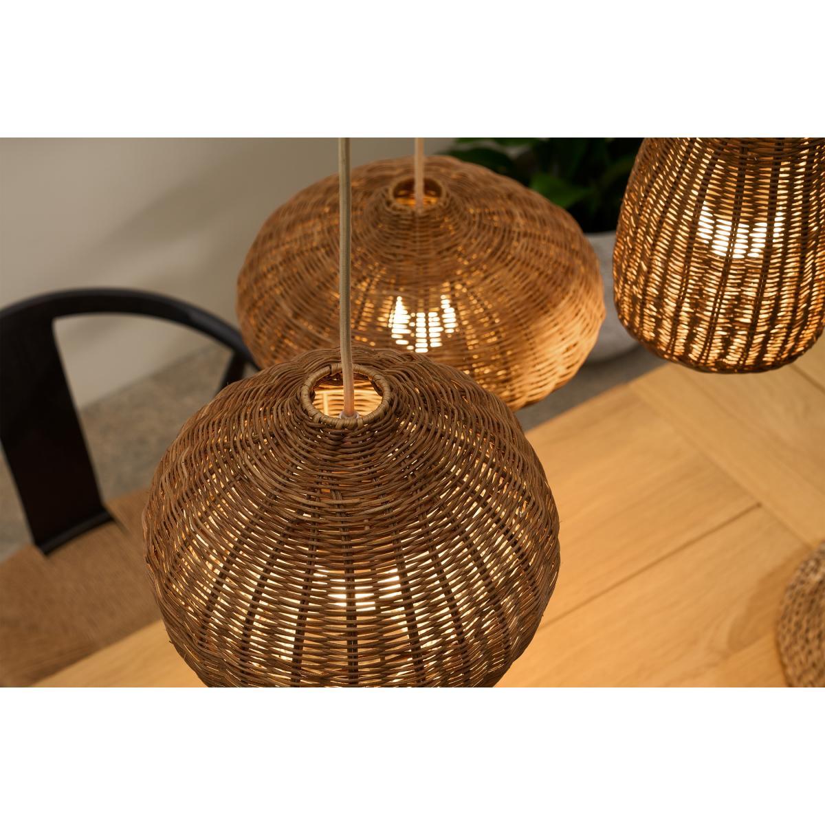 Georgia Cluster Ceiling Light, Natural Rattan – image 4