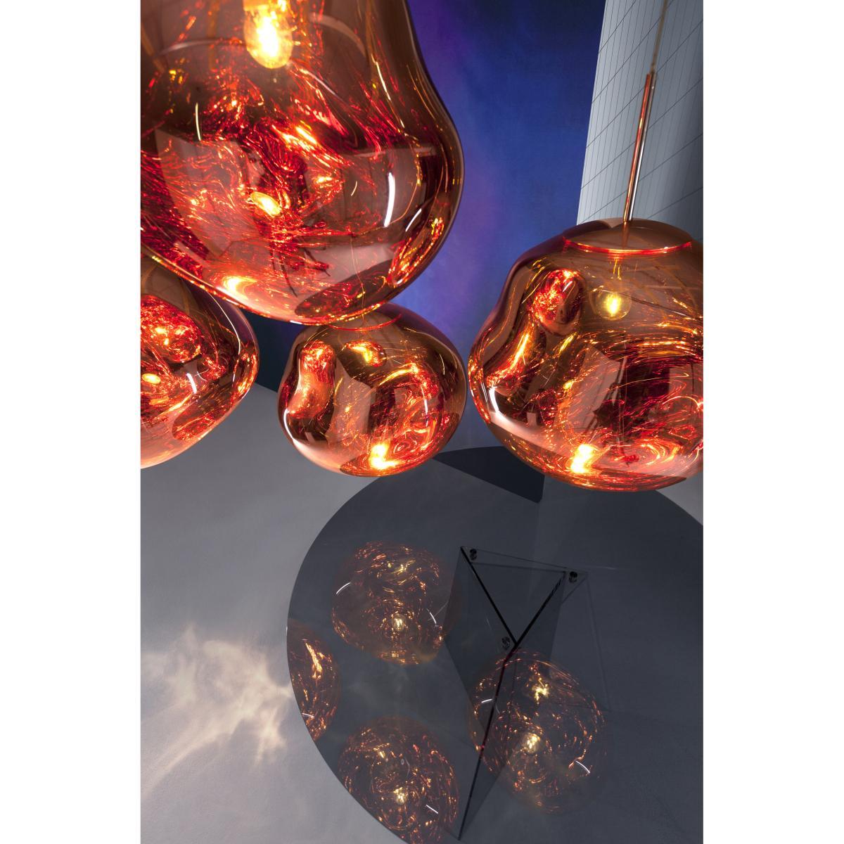 Melt Mini Pendant - Ø 27 cm by Tom Dixon Yellow/Gold/Metal – image 6